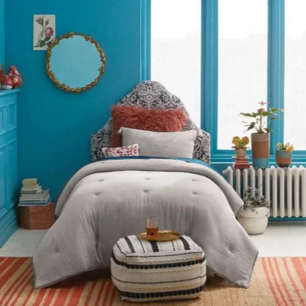 Gray, Tasseled Comforter Set, Twin XL, NWT